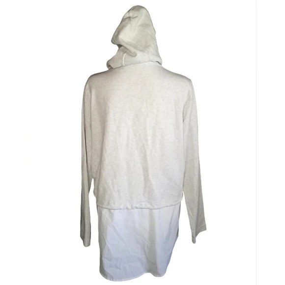 Athleta Women's Gray Gallery Hoodie Top Lightweight Soft Size Small - Picture 3 of 10